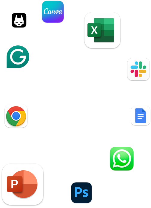 macOS makes all the apps you love fly, like WhatsApp, Google Chrome, and Adobe Photoshop